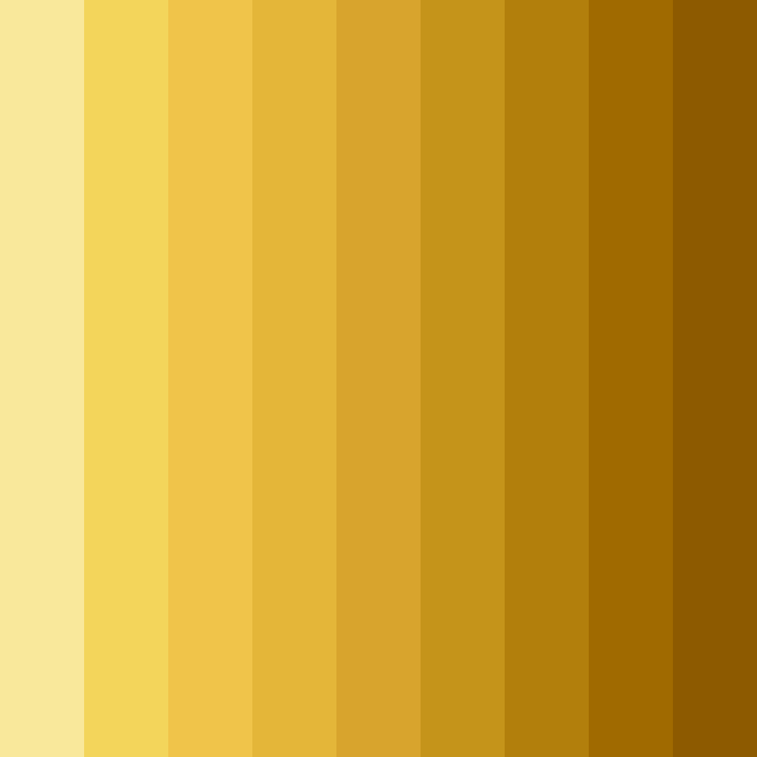 Download golden sunshine color palette PNG image (square)