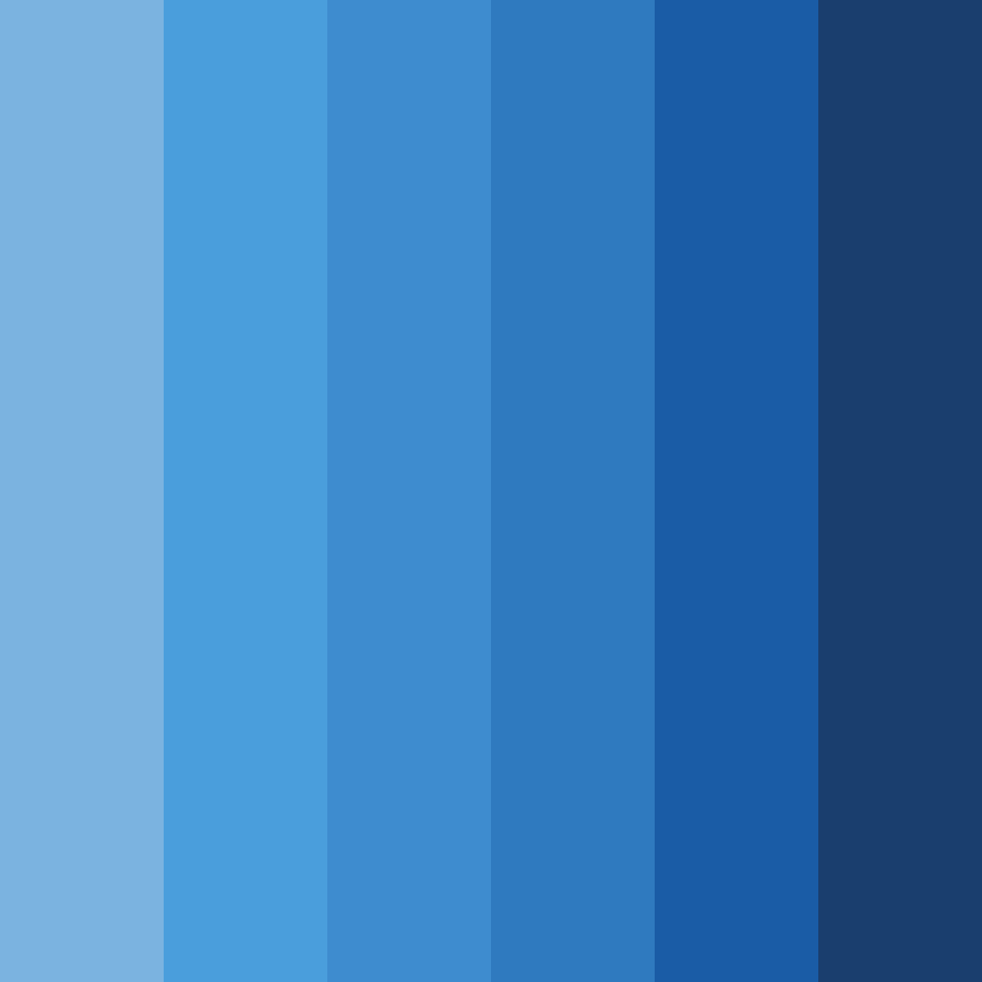 Download shades of indigo color palette PNG image (square)