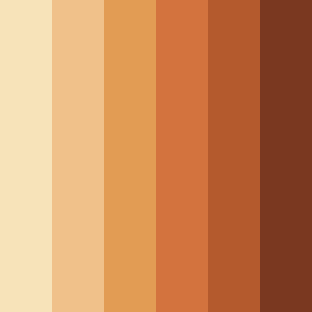 Download warm earthy tones color palette PNG image (square)