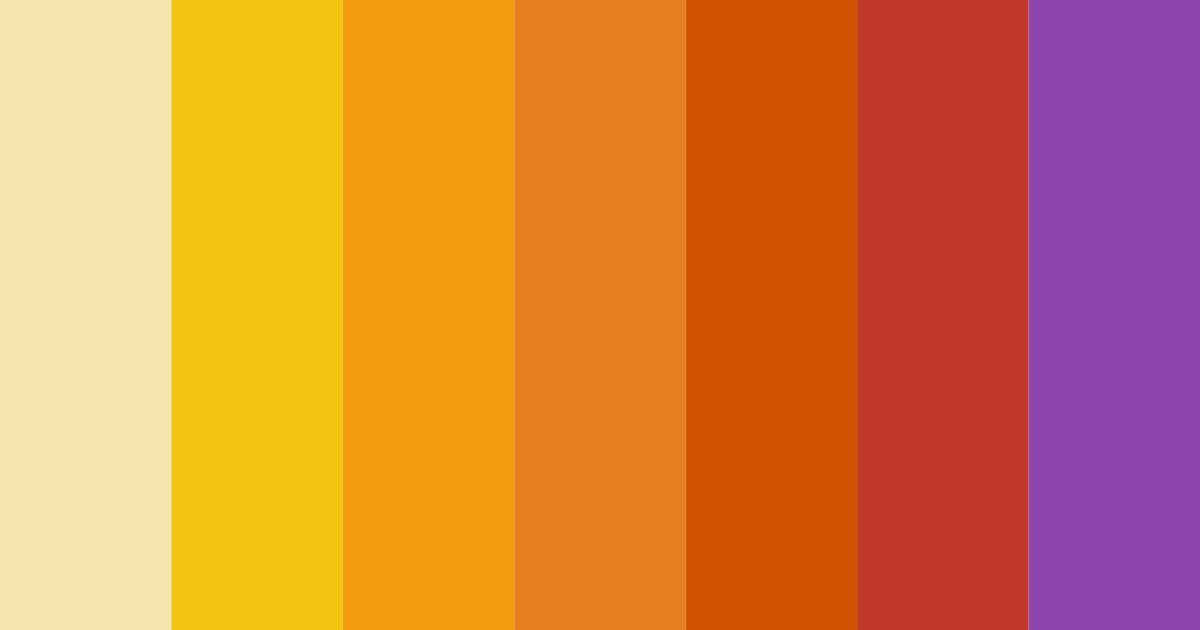 Download sunset symphony color palette PNG image (landscape)