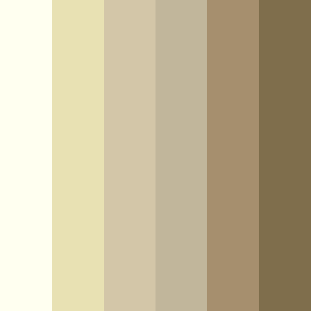 Download shades of ivory color palette PNG image (square)