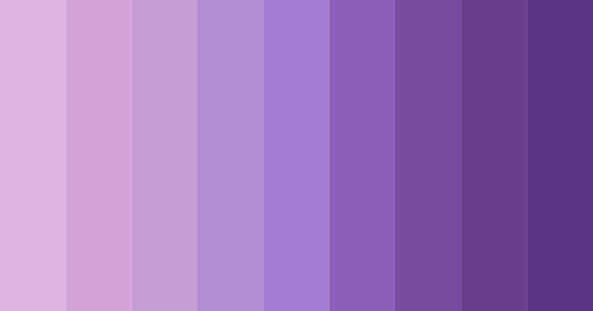 Download pastel violet shades color palette PNG image (landscape)