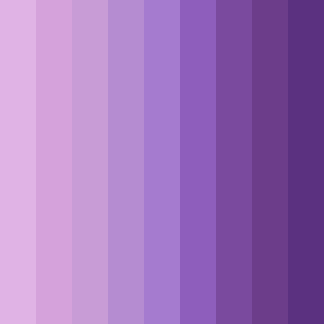 Download pastel violet shades color palette PNG image (square)
