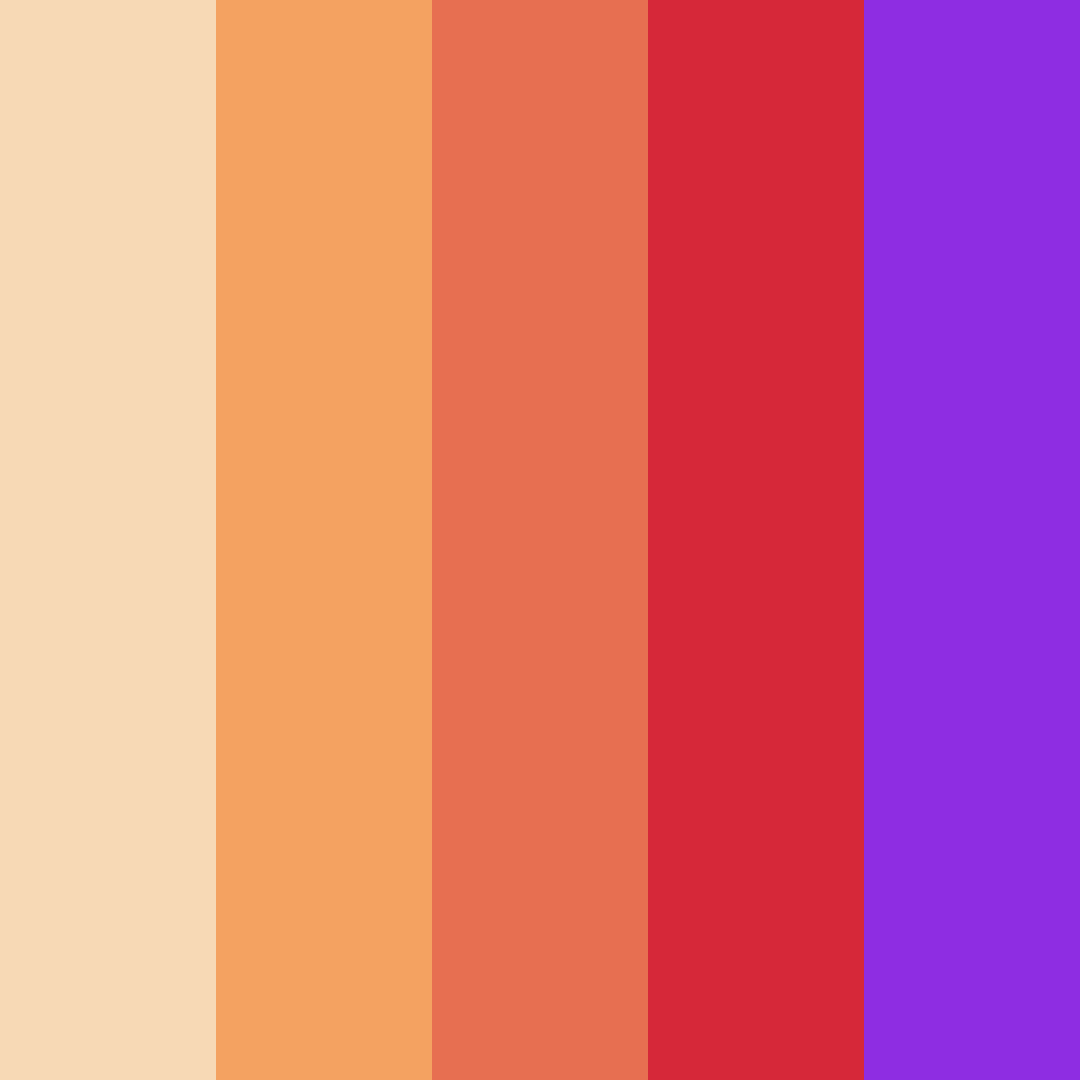 Download sherbet spectrum color palette PNG image (square)