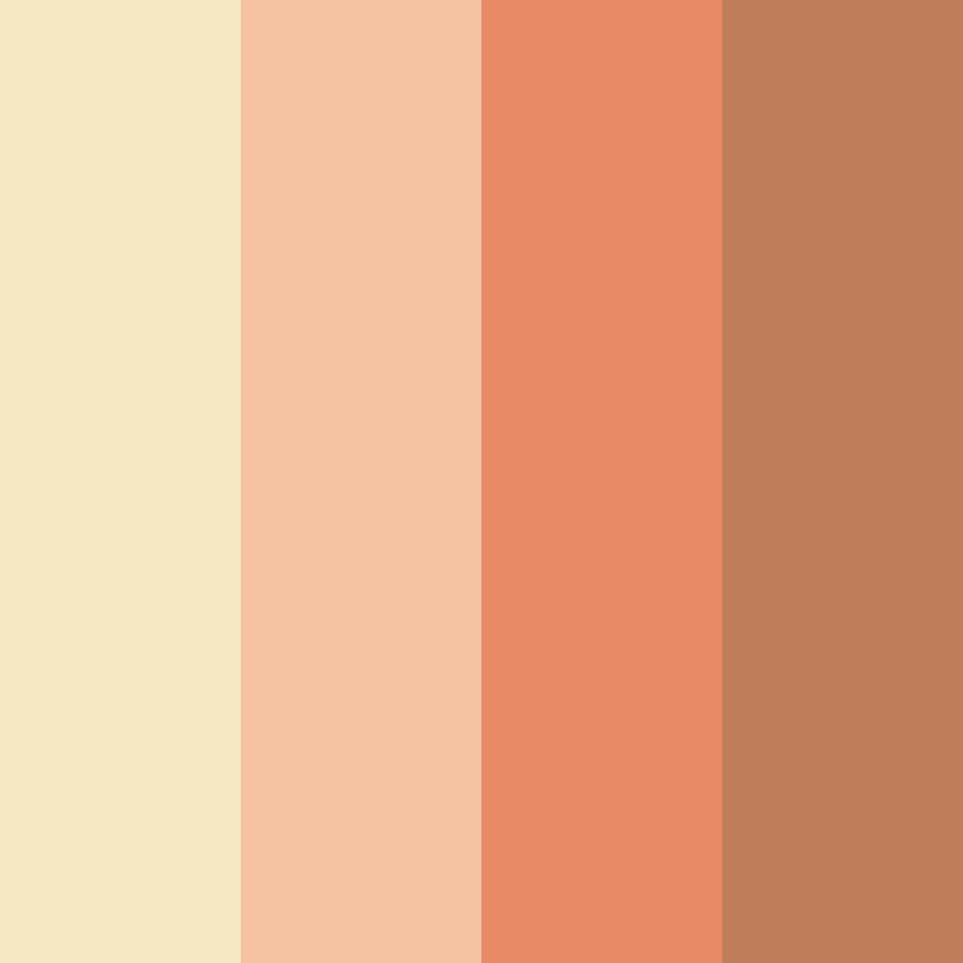 Download warm beige color palette PNG image (square)