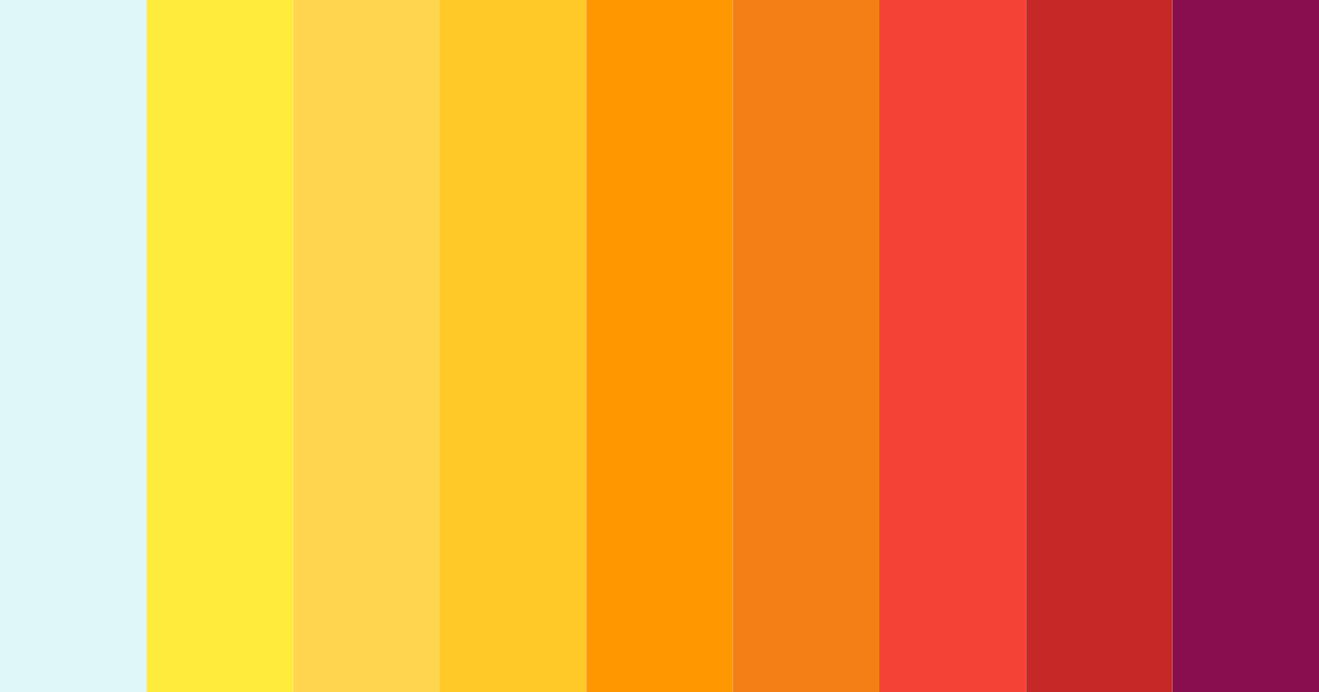 Download sunset oasis color palette PNG image (landscape)