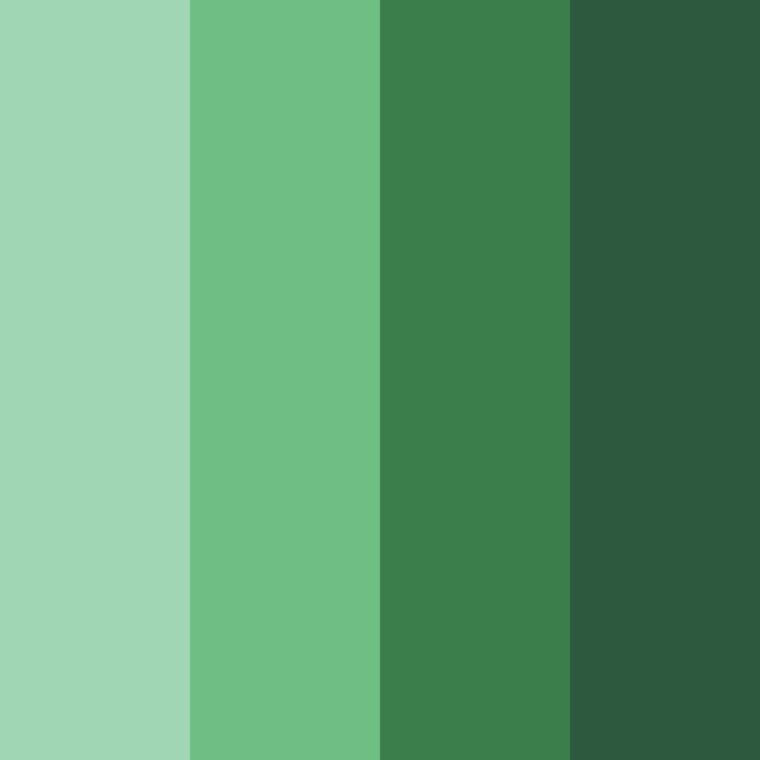 Download emerald grove color palette PNG image (square)