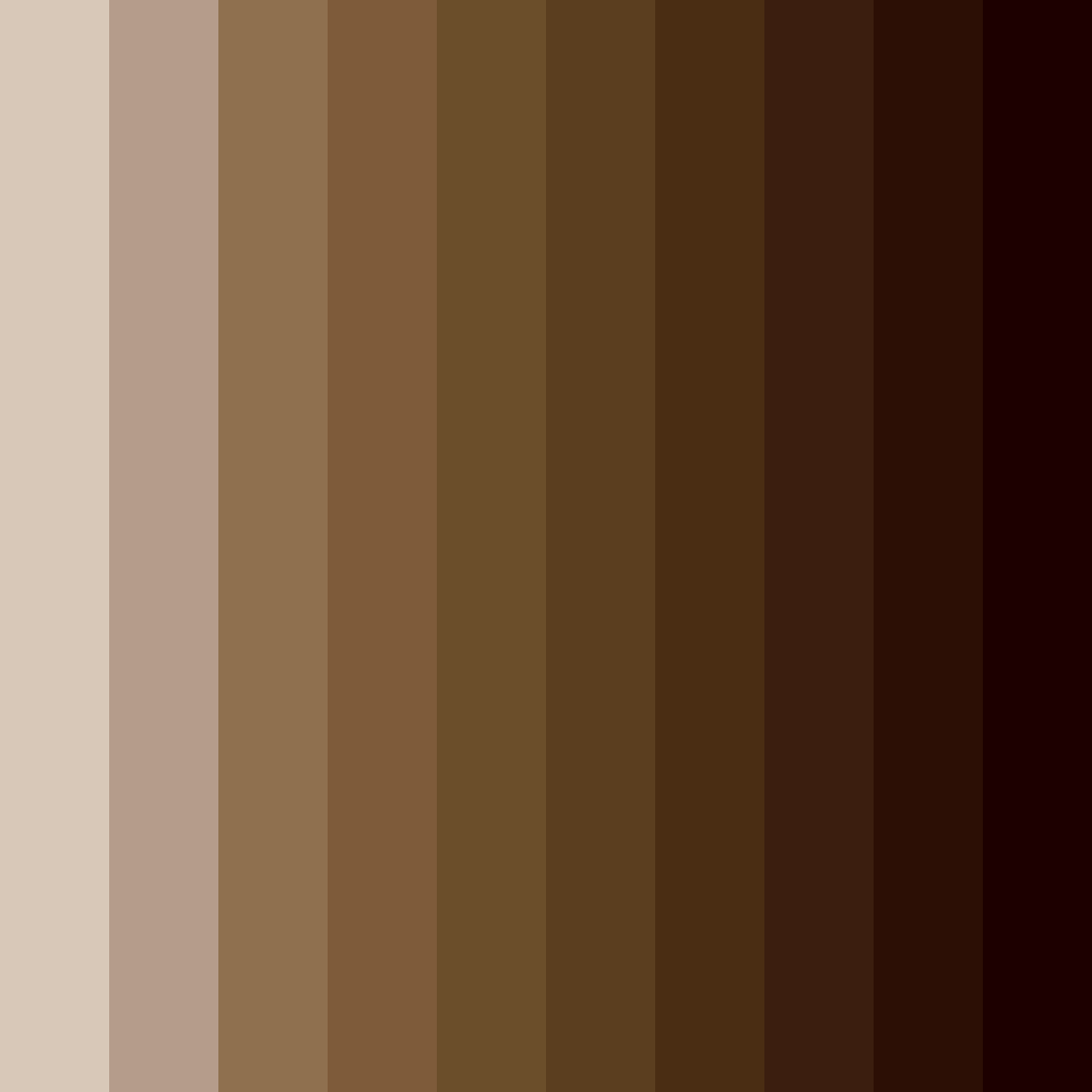 Download earthy brown shades color palette PNG image (square)