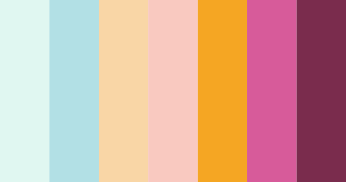 Download whimsical sorbet dreams color palette PNG image (landscape)