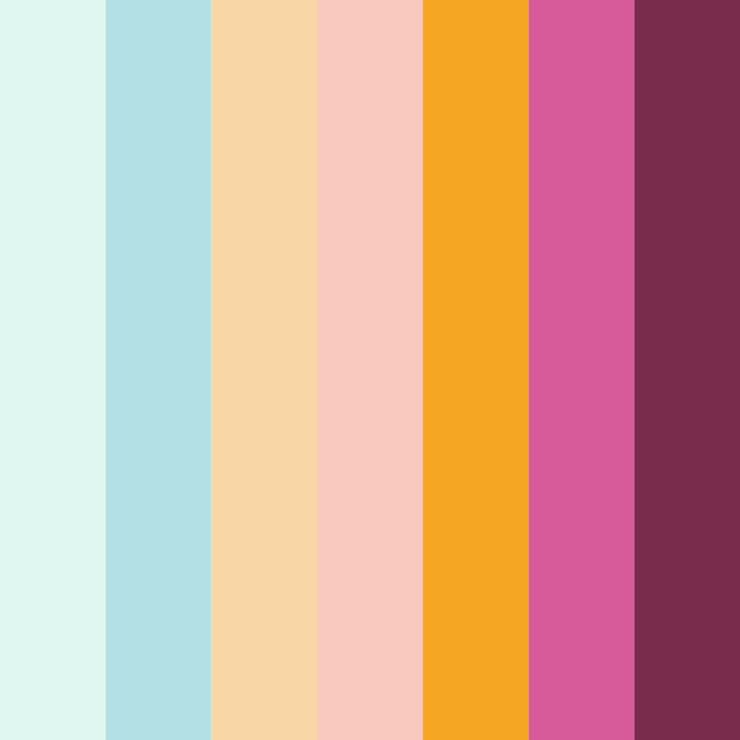 Download whimsical sorbet dreams color palette PNG image (square)