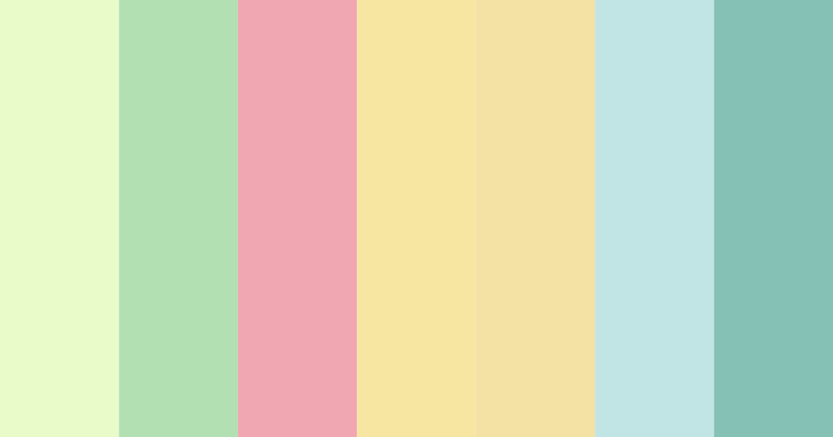 Download pastel dreams color palette PNG image (landscape)