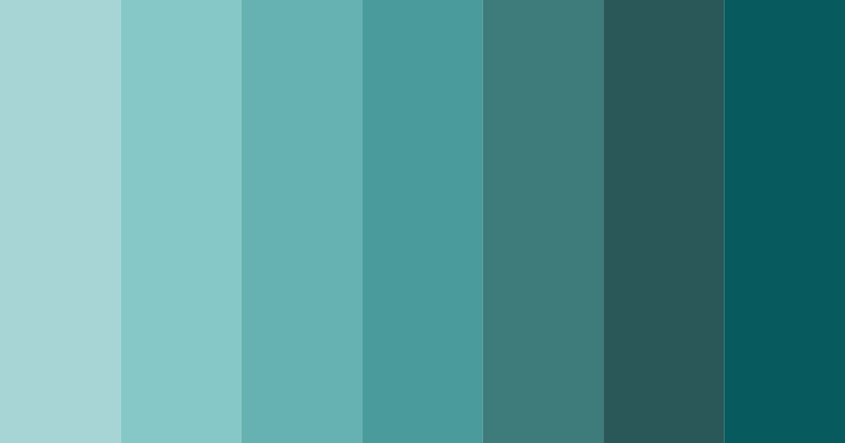Download teal depths color palette PNG image (landscape)