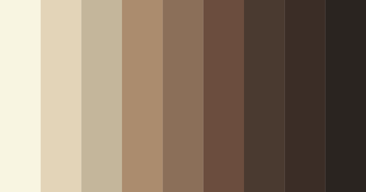 Download warm brown color palette PNG image (landscape)
