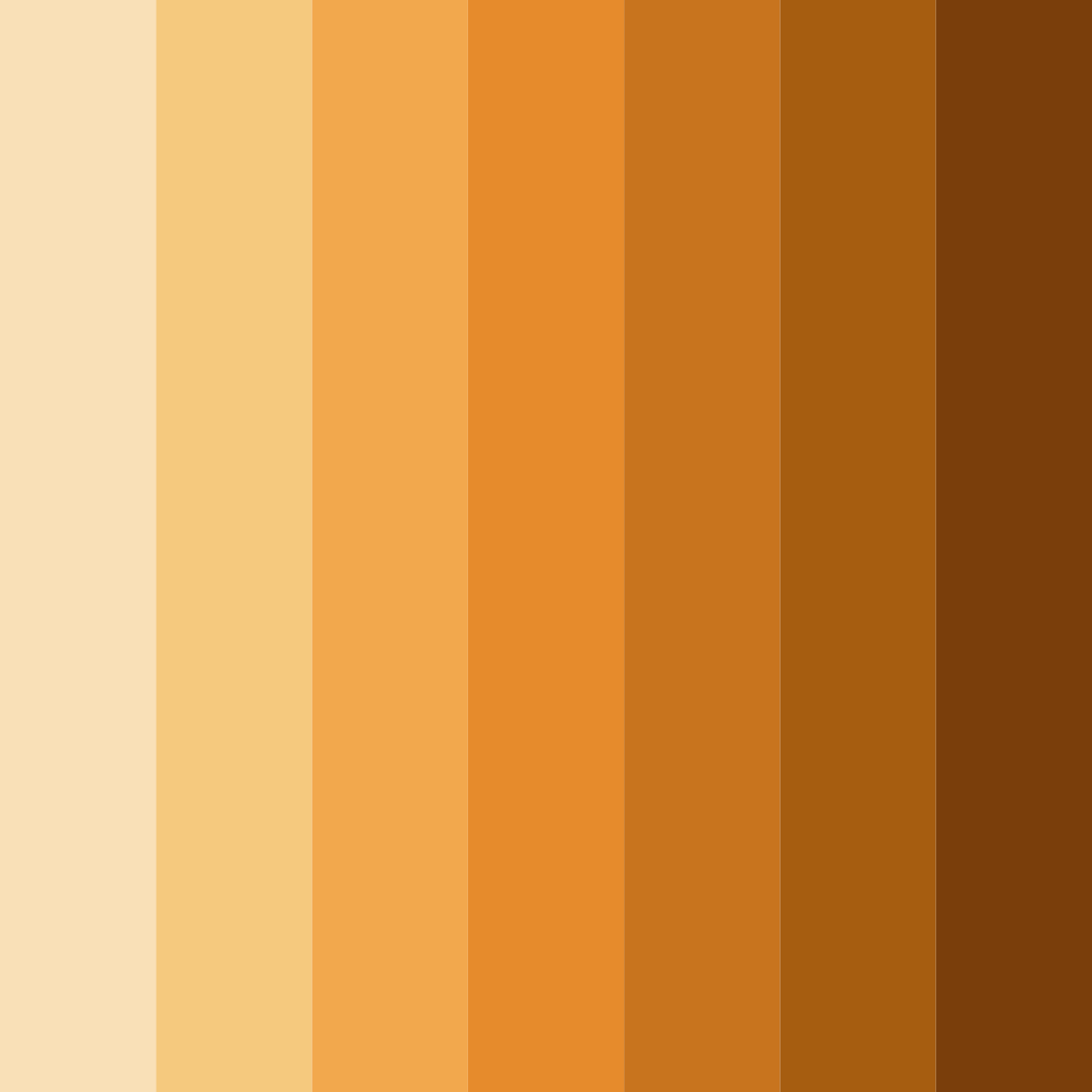 Download golden ocean color palette PNG image (square)