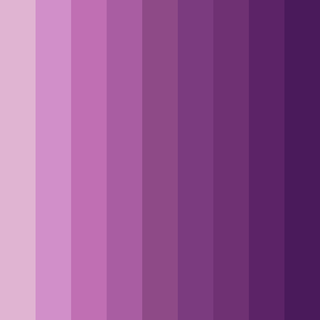 Download shades of mauve color palette PNG image (square)
