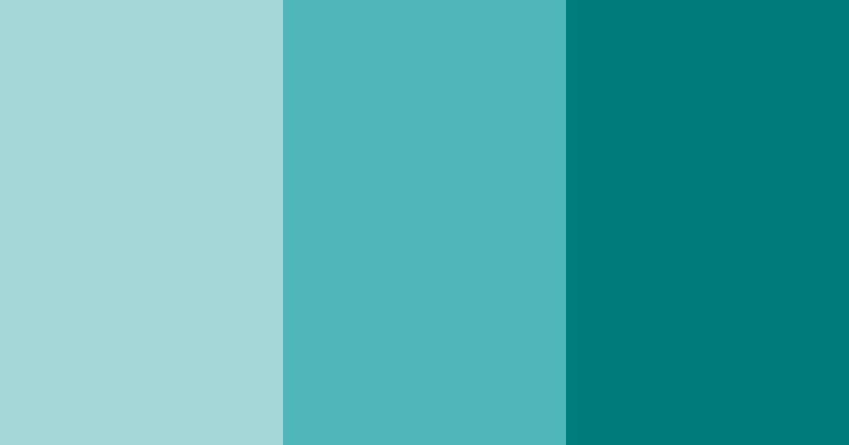 Download teal siamese color palette PNG image (landscape)