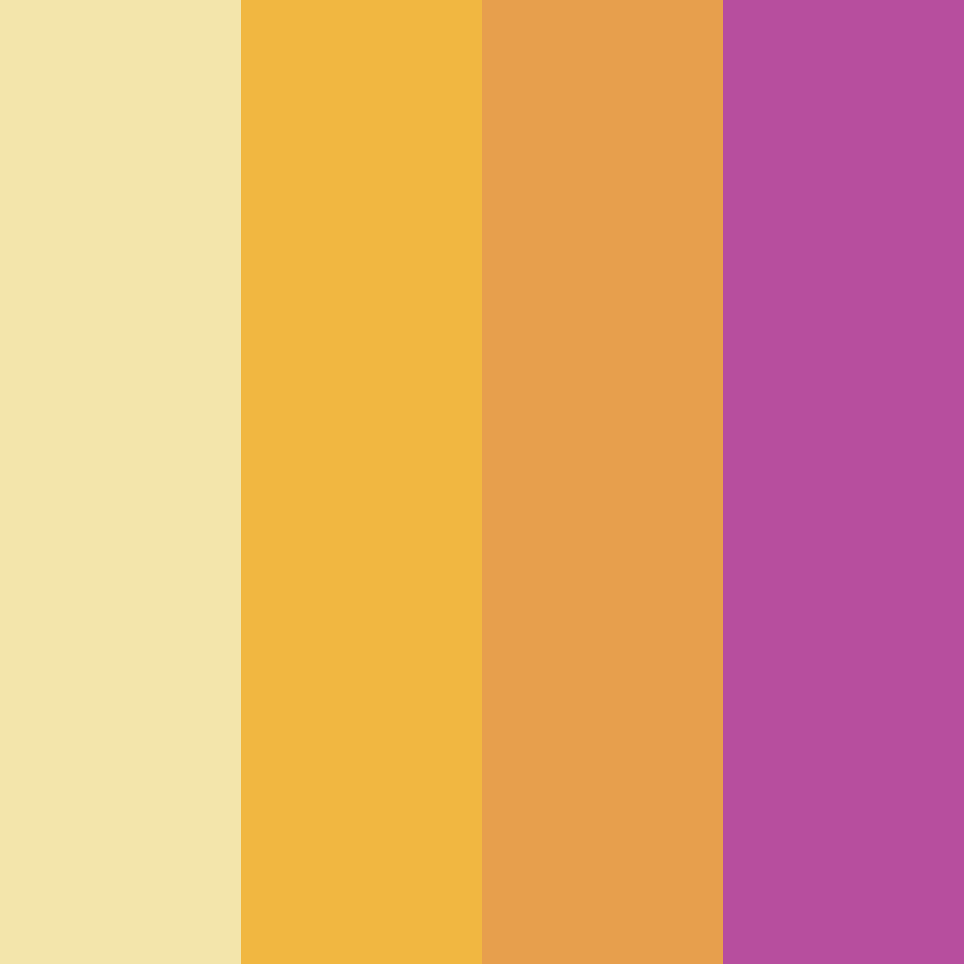 Download orange flower garden color palette PNG image (square)