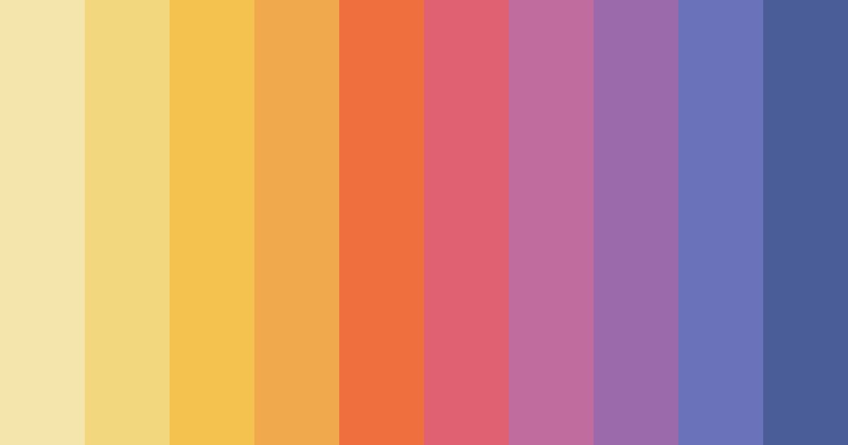 Download whimsical harmony color palette PNG image (landscape)