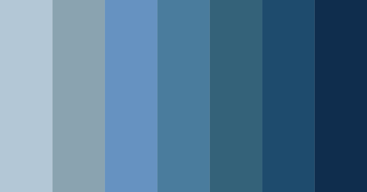 Download mystic deep blue color palette PNG image (landscape)