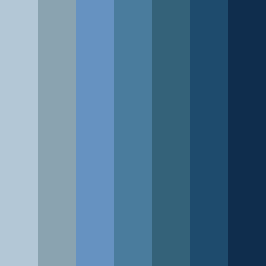 Download mystic deep blue color palette PNG image (square)