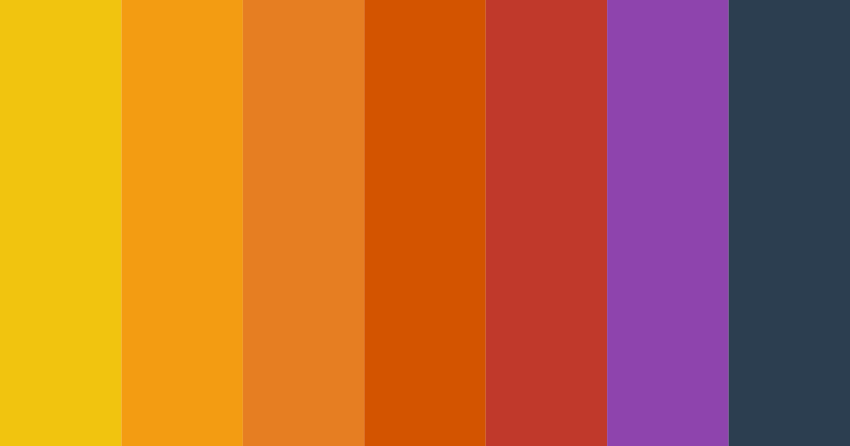 Download autumn sunset symphony color palette PNG image (landscape)