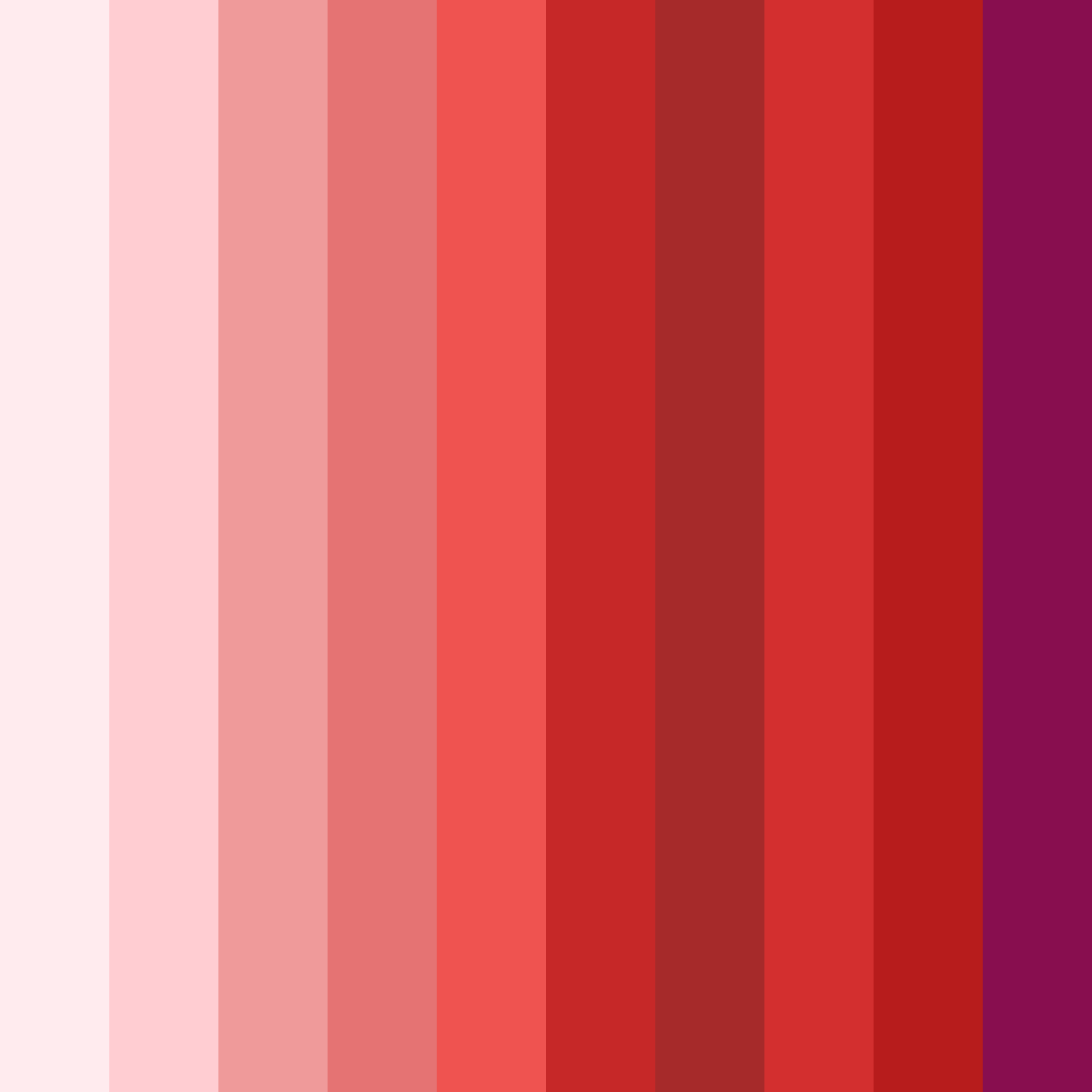Download red christmas color palette PNG image (square)