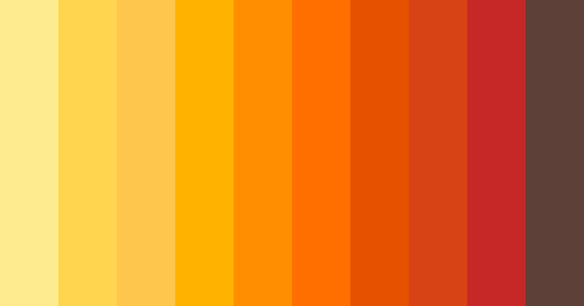 Download golden sunset color palette PNG image (landscape)
