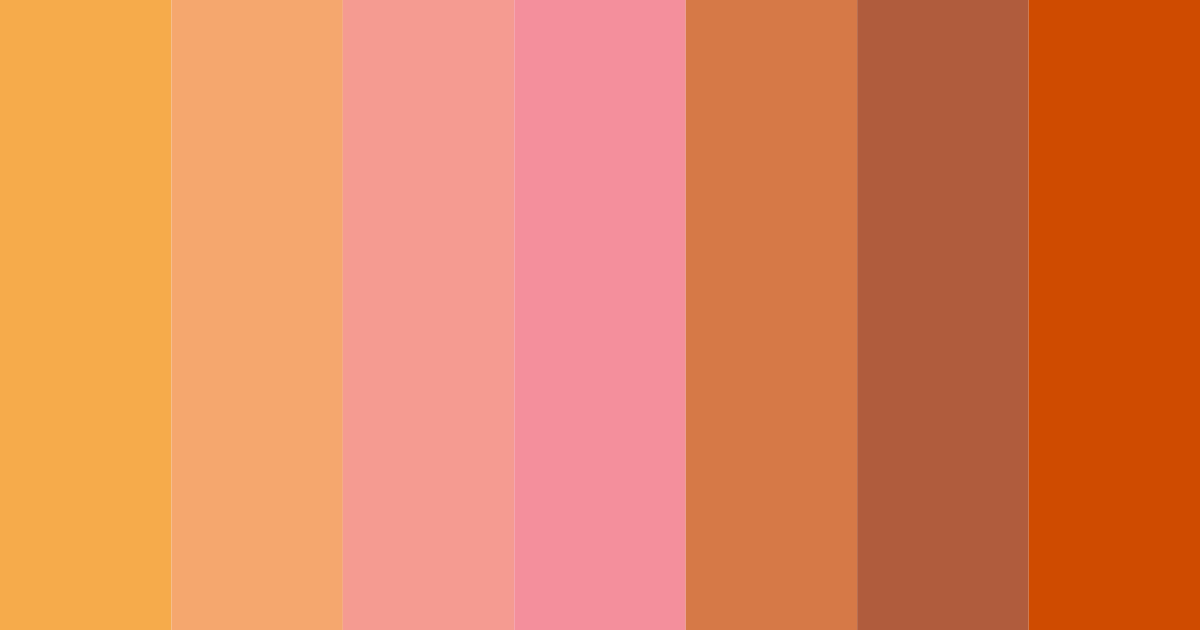 Download orange sunset color palette PNG image (landscape)