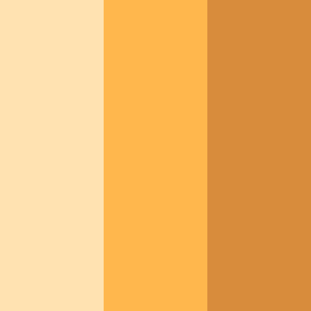 Download orange sunshine color palette PNG image (square)