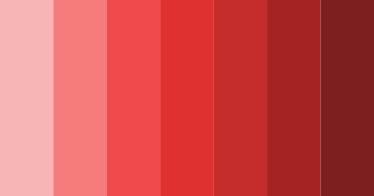 Download bright red color palette PNG image (landscape)