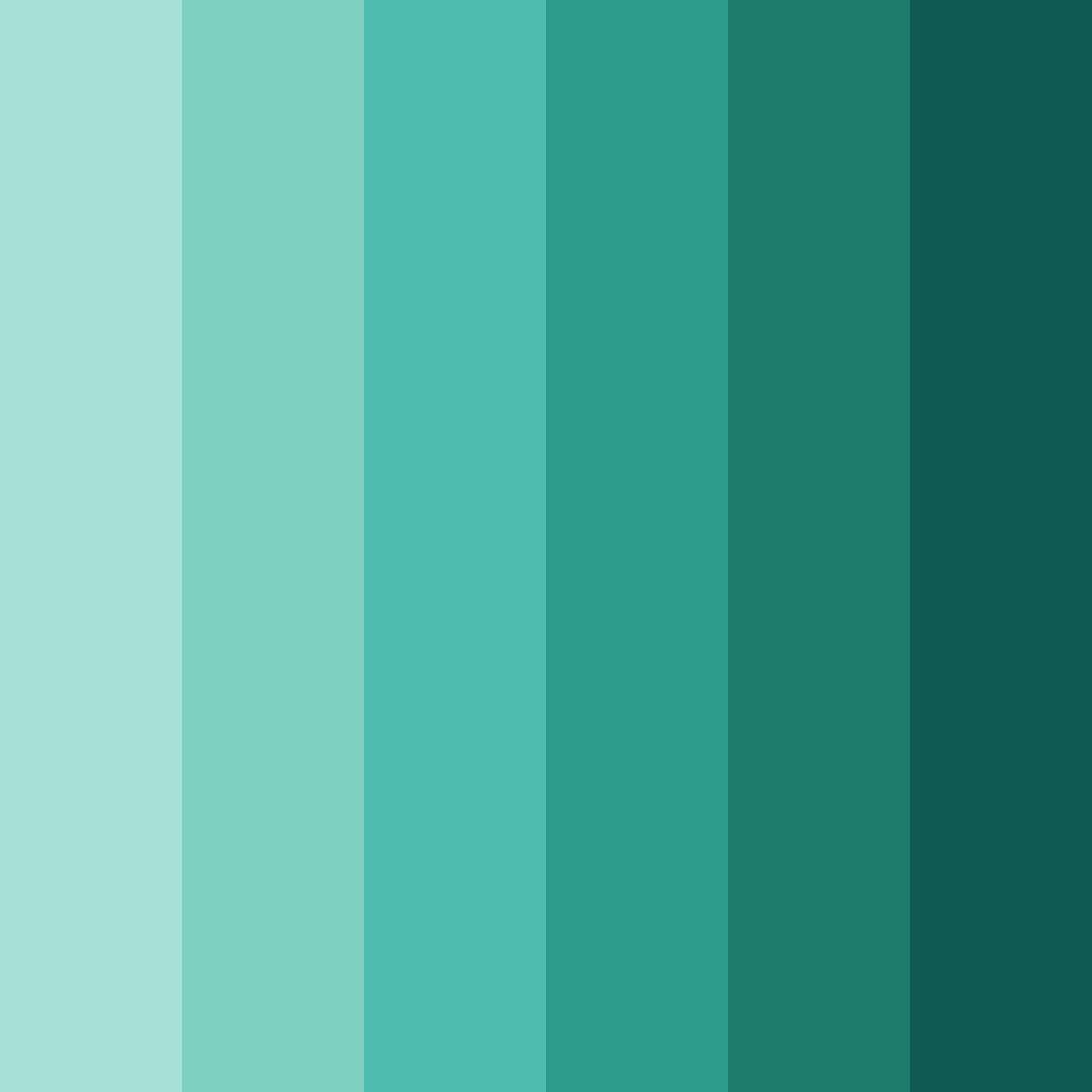 Download tropical tranquility color palette PNG image (square)