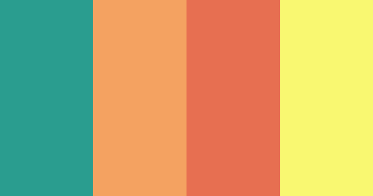 Download sunset oasis color palette PNG image (landscape)