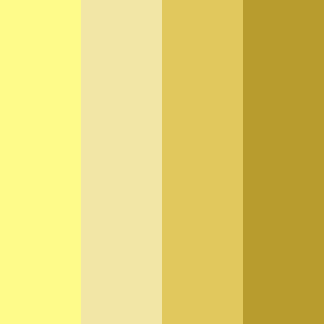 Download lemon meringue dream color palette PNG image (square)