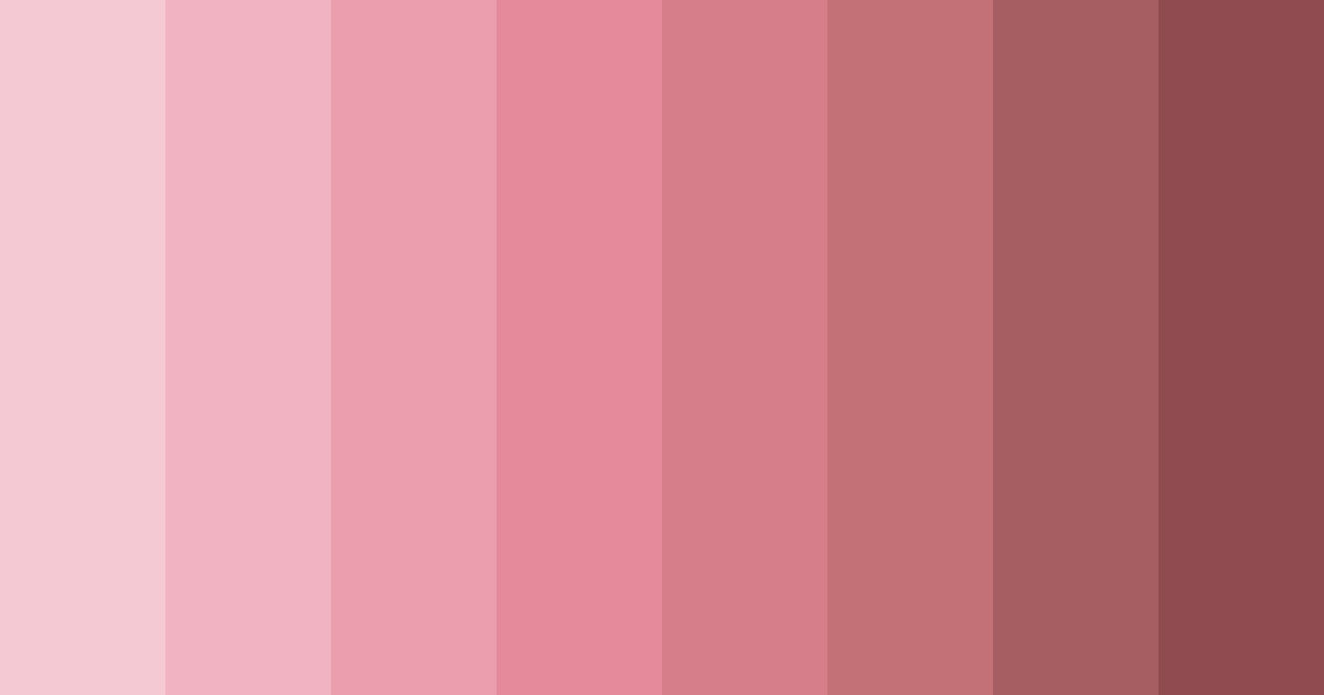 Download blushing blossoms color palette PNG image (landscape)