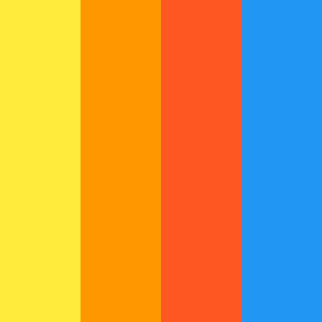 Download sunset carnival color palette PNG image (square)