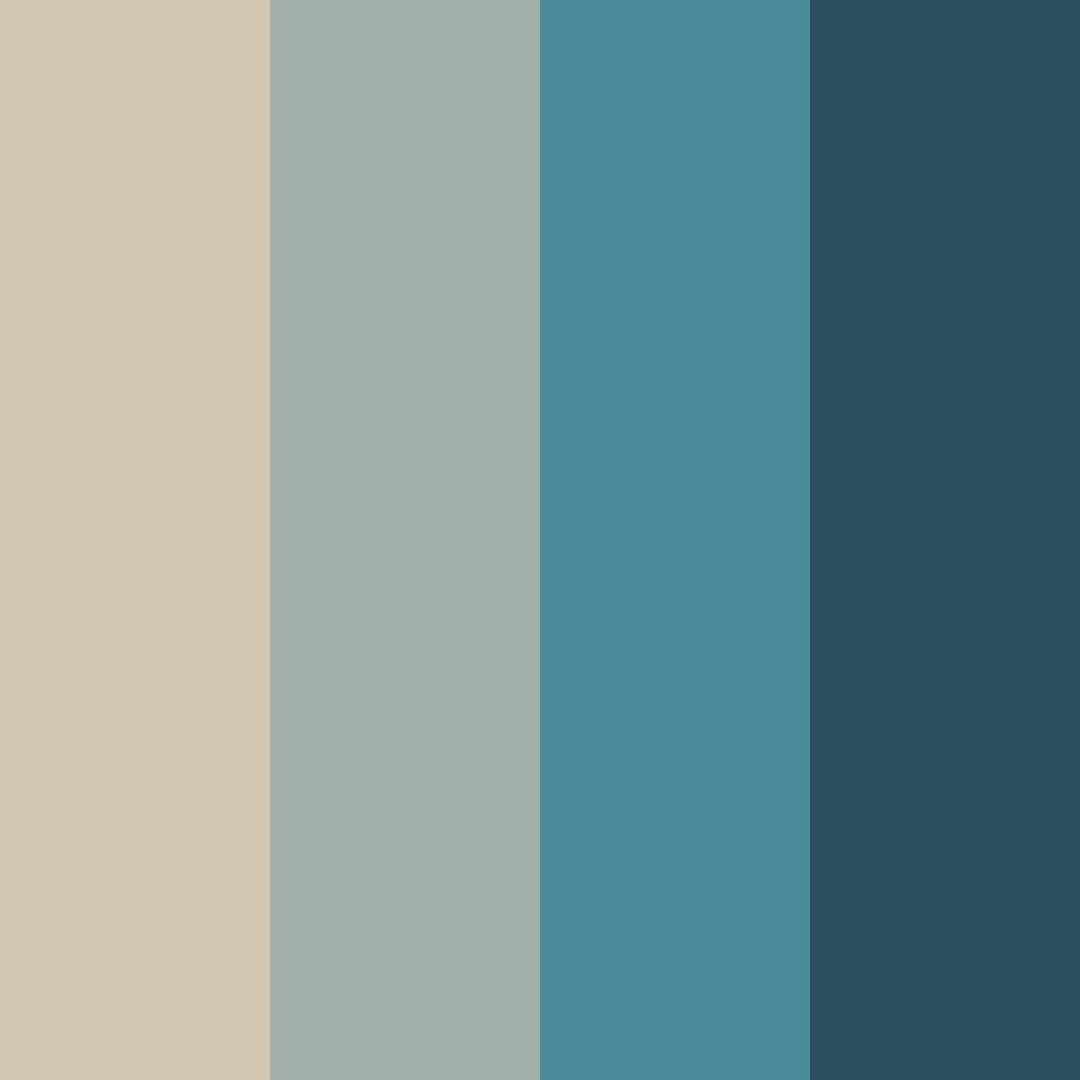 Download blue beige calm color palette PNG image (square)