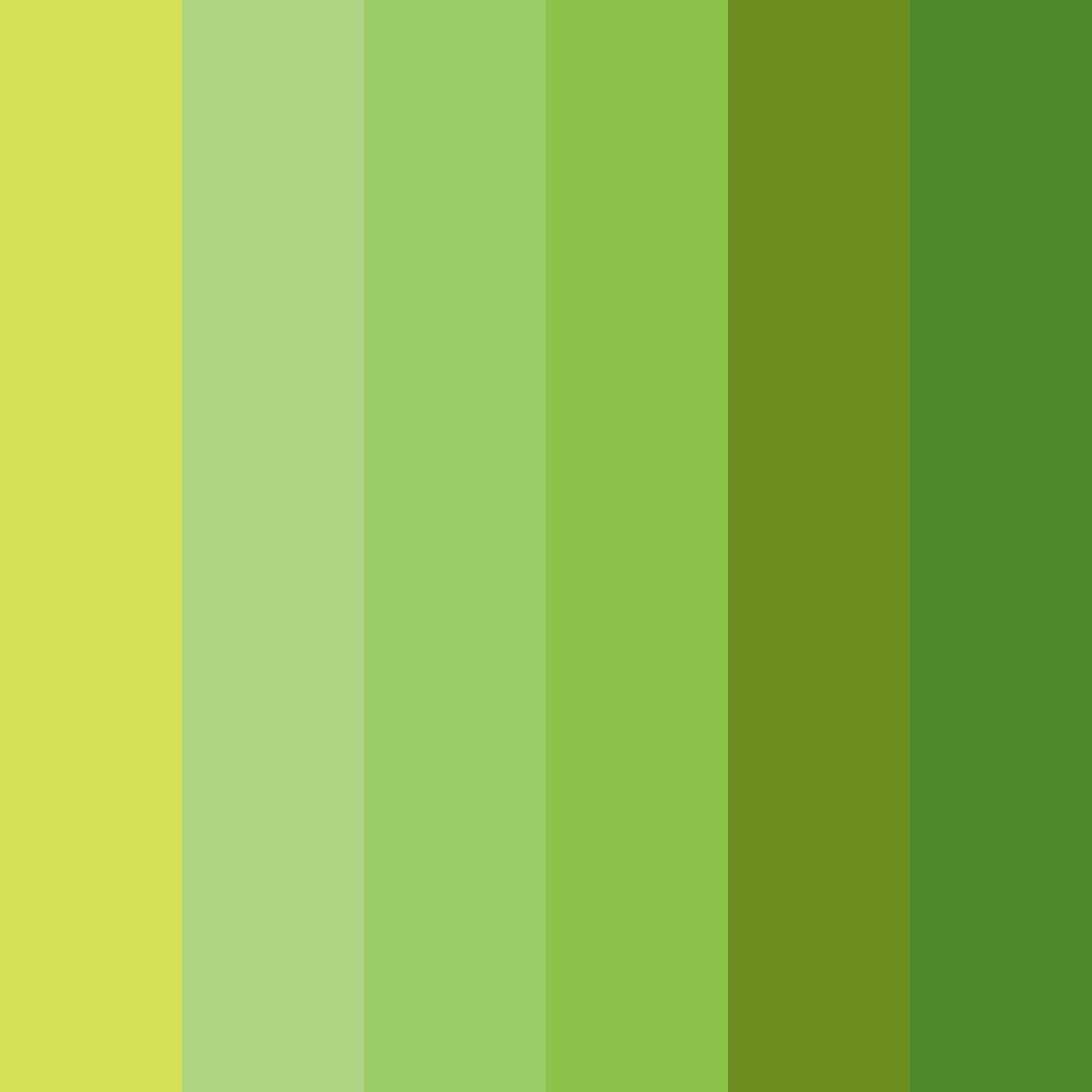 Download shades of green and gold color palette PNG image (square)