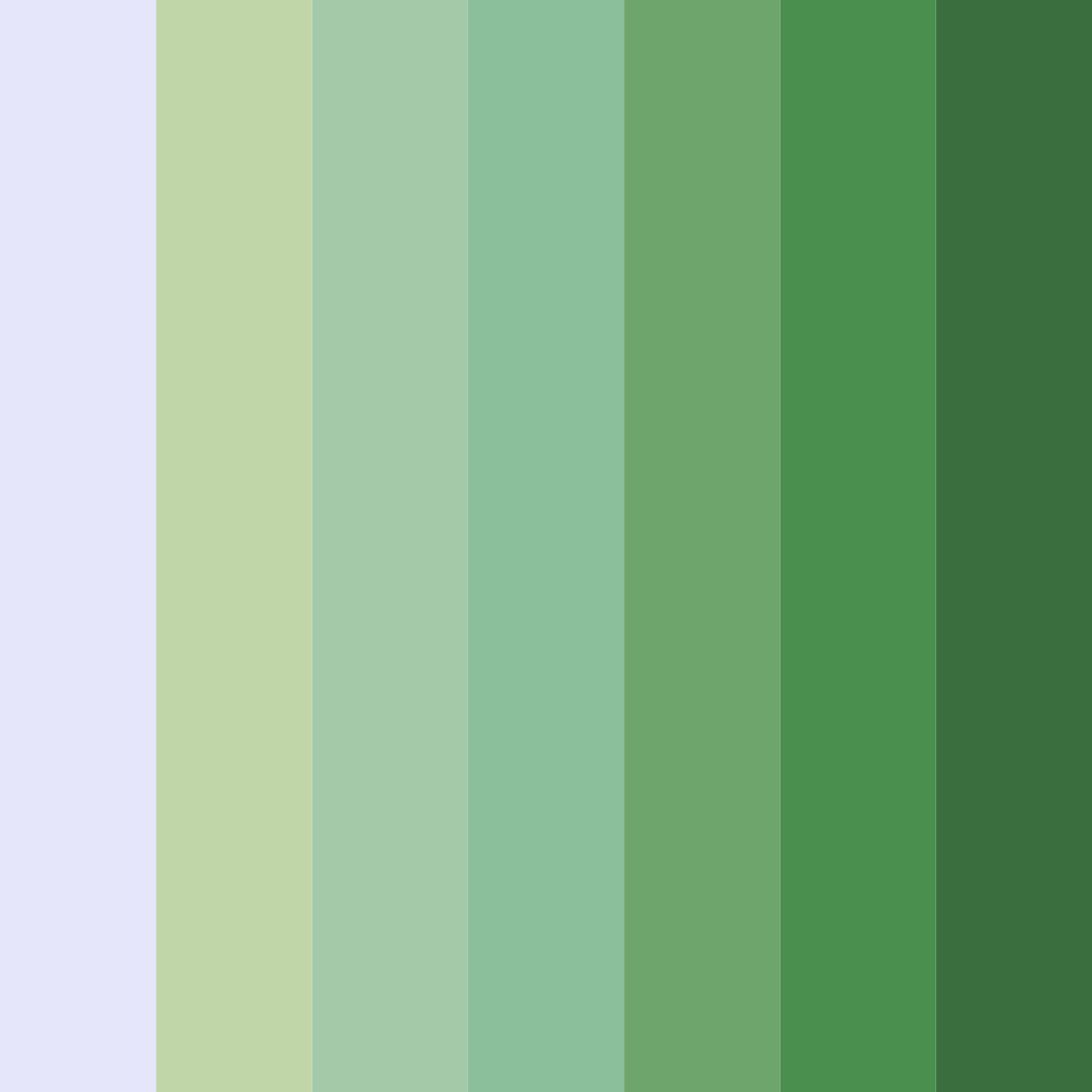 Download lavender greens color palette PNG image (square)