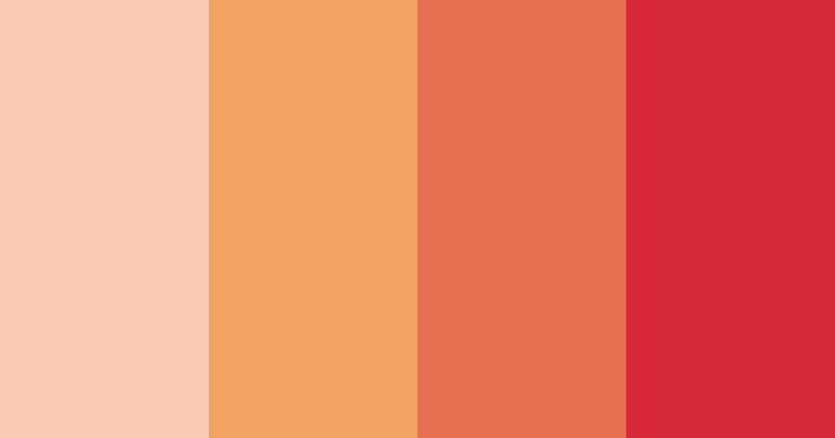 Download sunset bliss color palette PNG image (landscape)