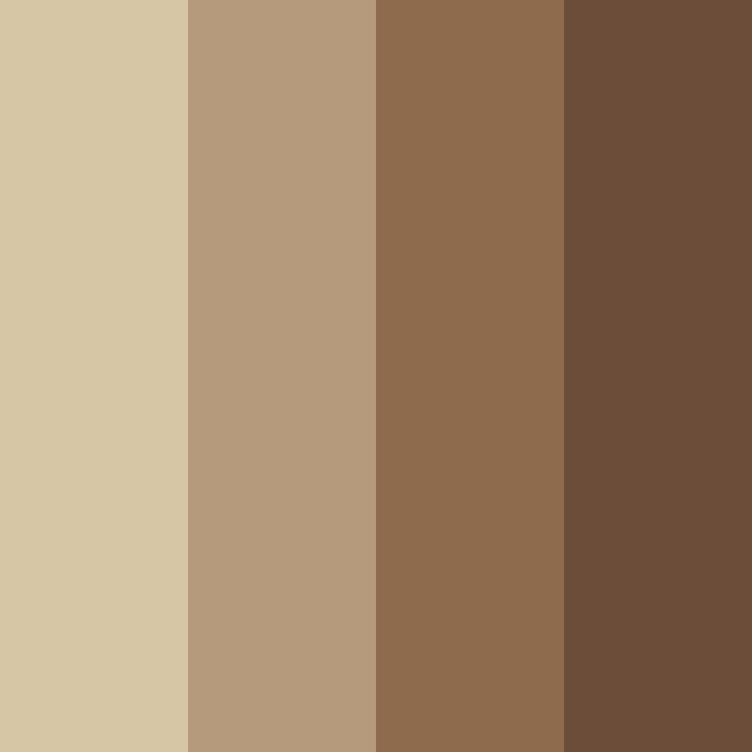 Download brown cartoon color palette PNG image (square)