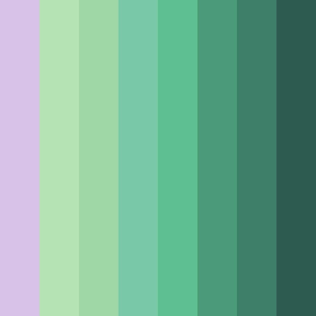 Download verdant twilight color palette PNG image (square)