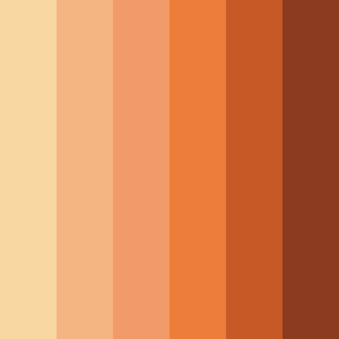 Download orange autumn breeze color palette PNG image (square)
