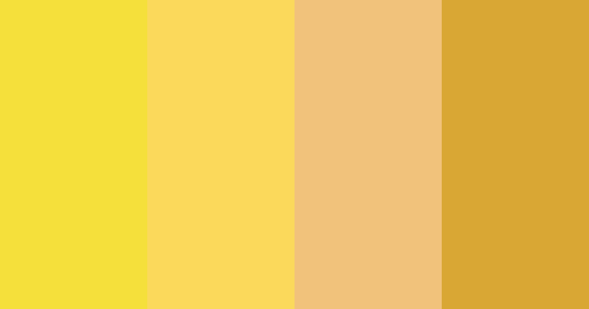 Download yellow spring color palette PNG image (landscape)