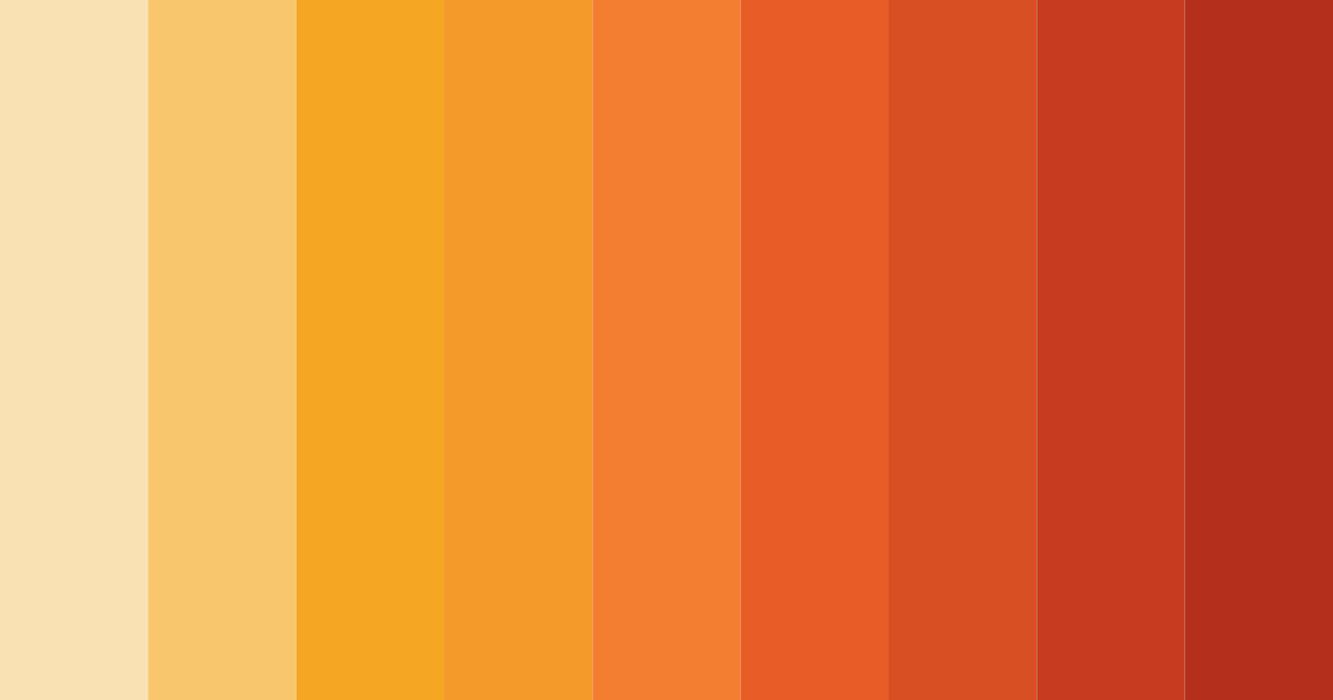 Download sunny ember glow color palette PNG image (landscape)