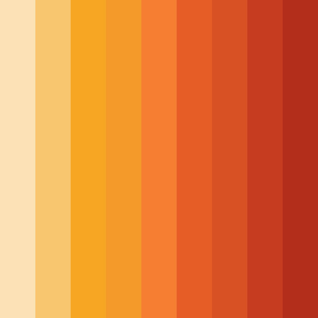 Download sunny ember glow color palette PNG image (square)