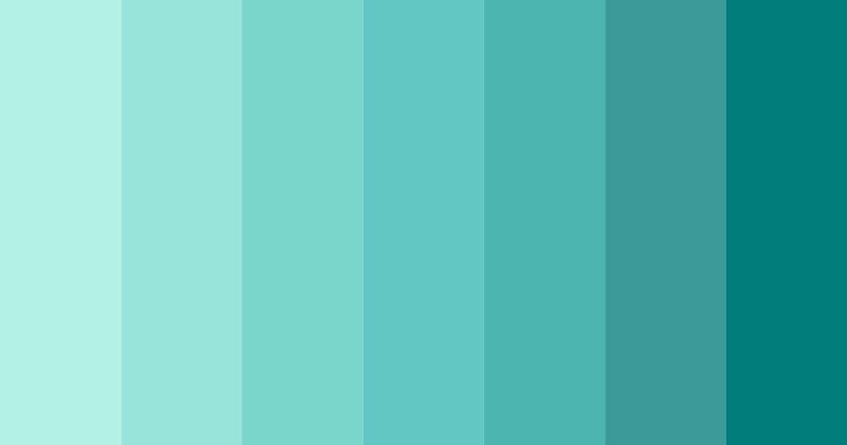 Download mint breeze color palette PNG image (landscape)