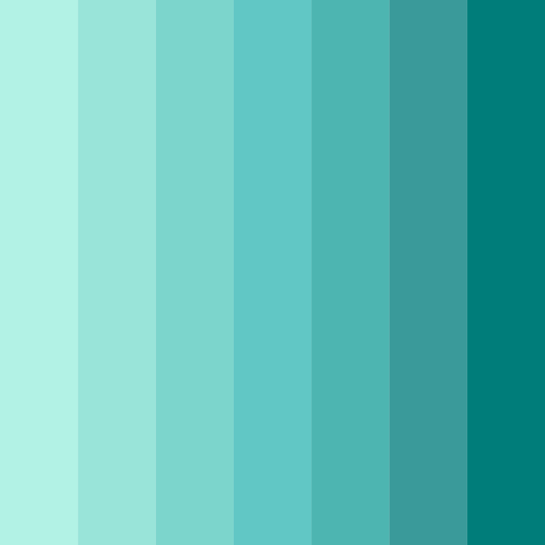 Download mint breeze color palette PNG image (square)