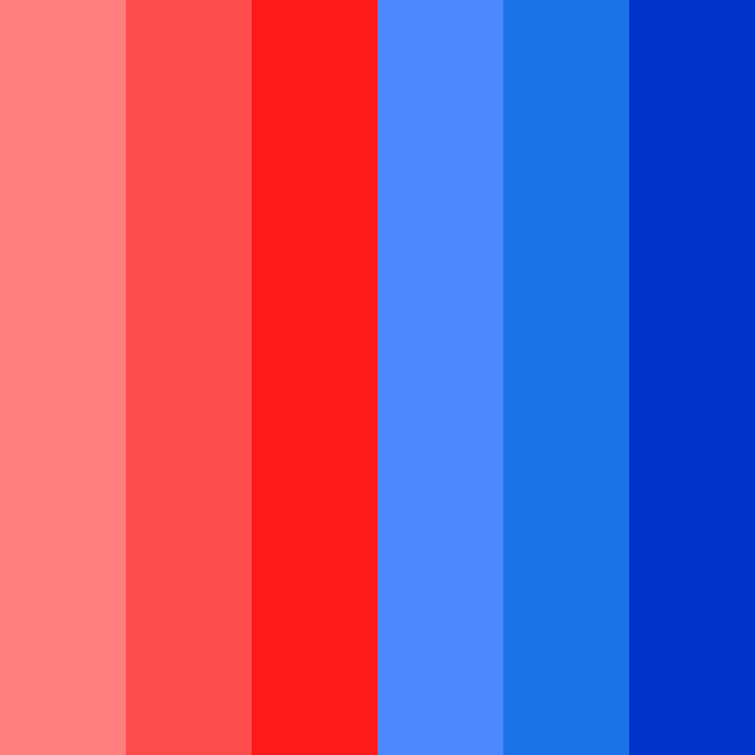 Download crimson azure harmony color palette PNG image (square)