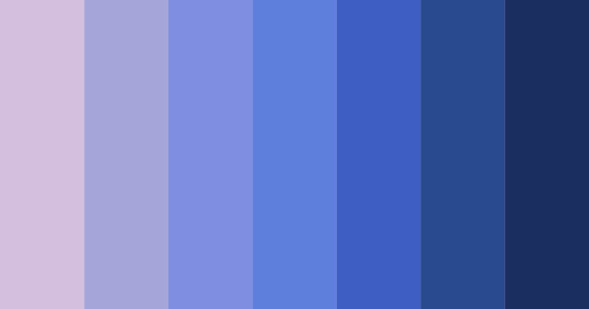 Download shades of purple and blue color palette PNG image (landscape)