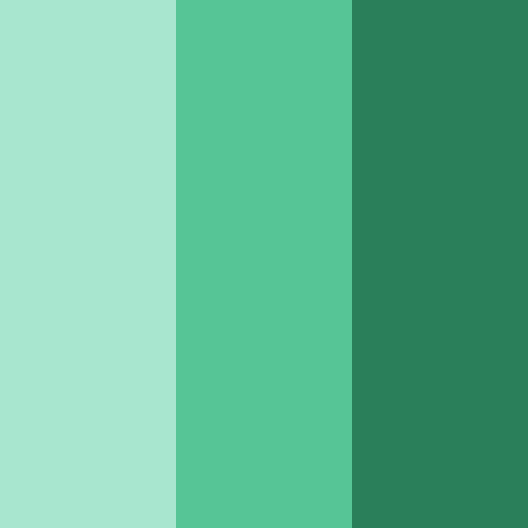 Download emerald fairway color palette PNG image (square)